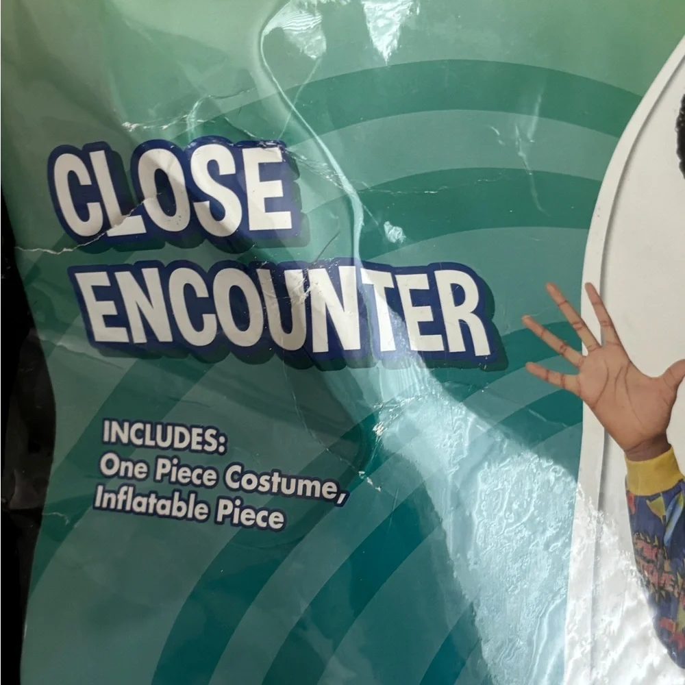 Spirit Halloween Close Encounter Inflatable Alien Abduction Costume Unisex Kids.